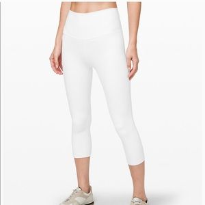 lululemon Align Crop 21” White